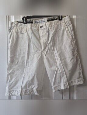 Mens White Robert Graham Cotton Shorts Size 36 New Without Tags